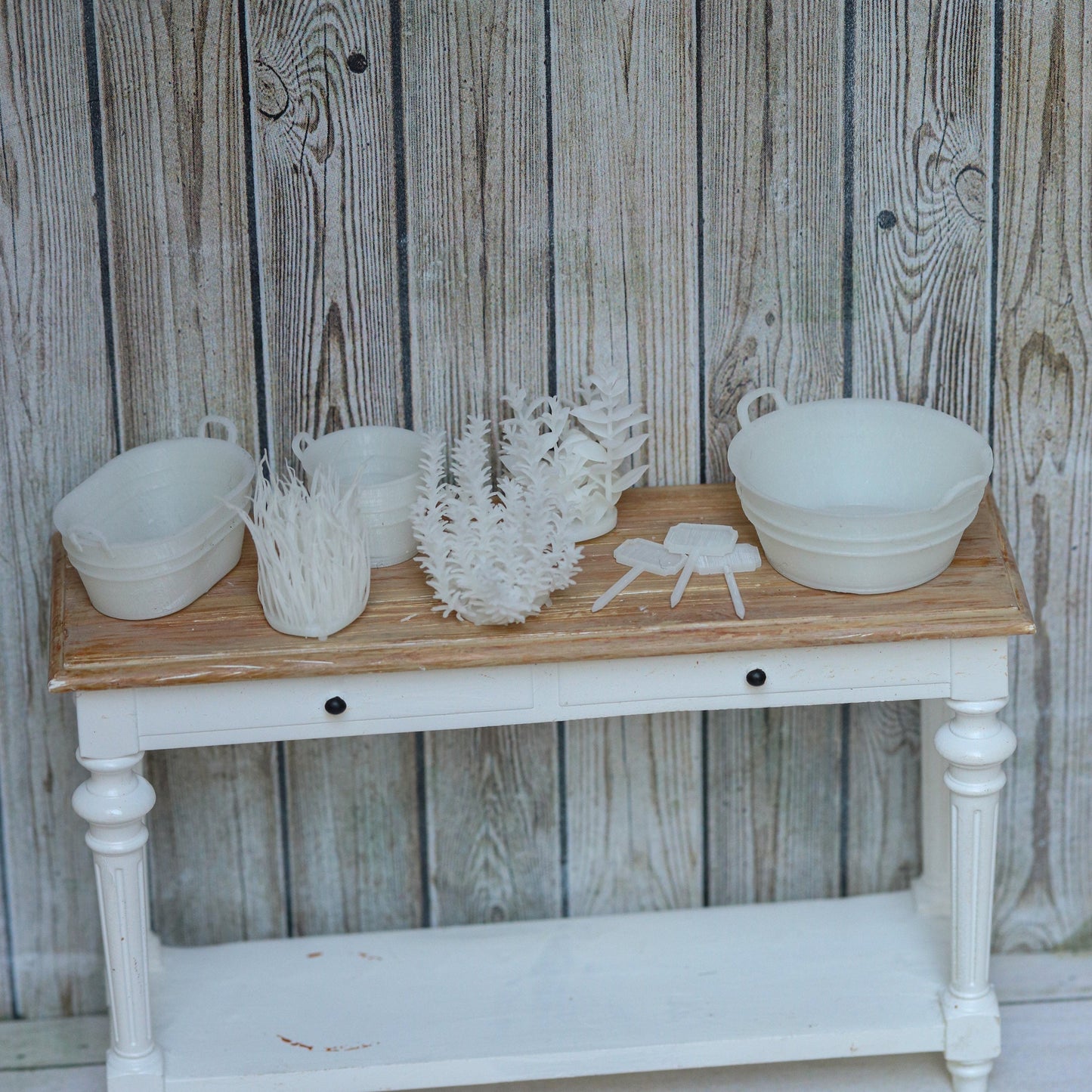 1:12 miniature dollhouse herbs rosemary chives basil 3d printed