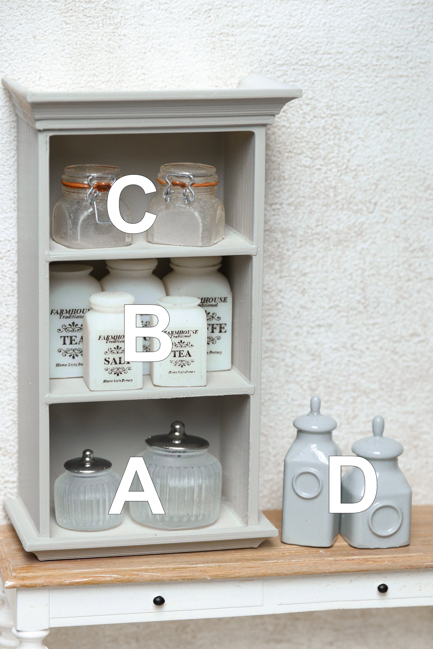 Dollhouse storage jars 1:12 miniature 3d printed