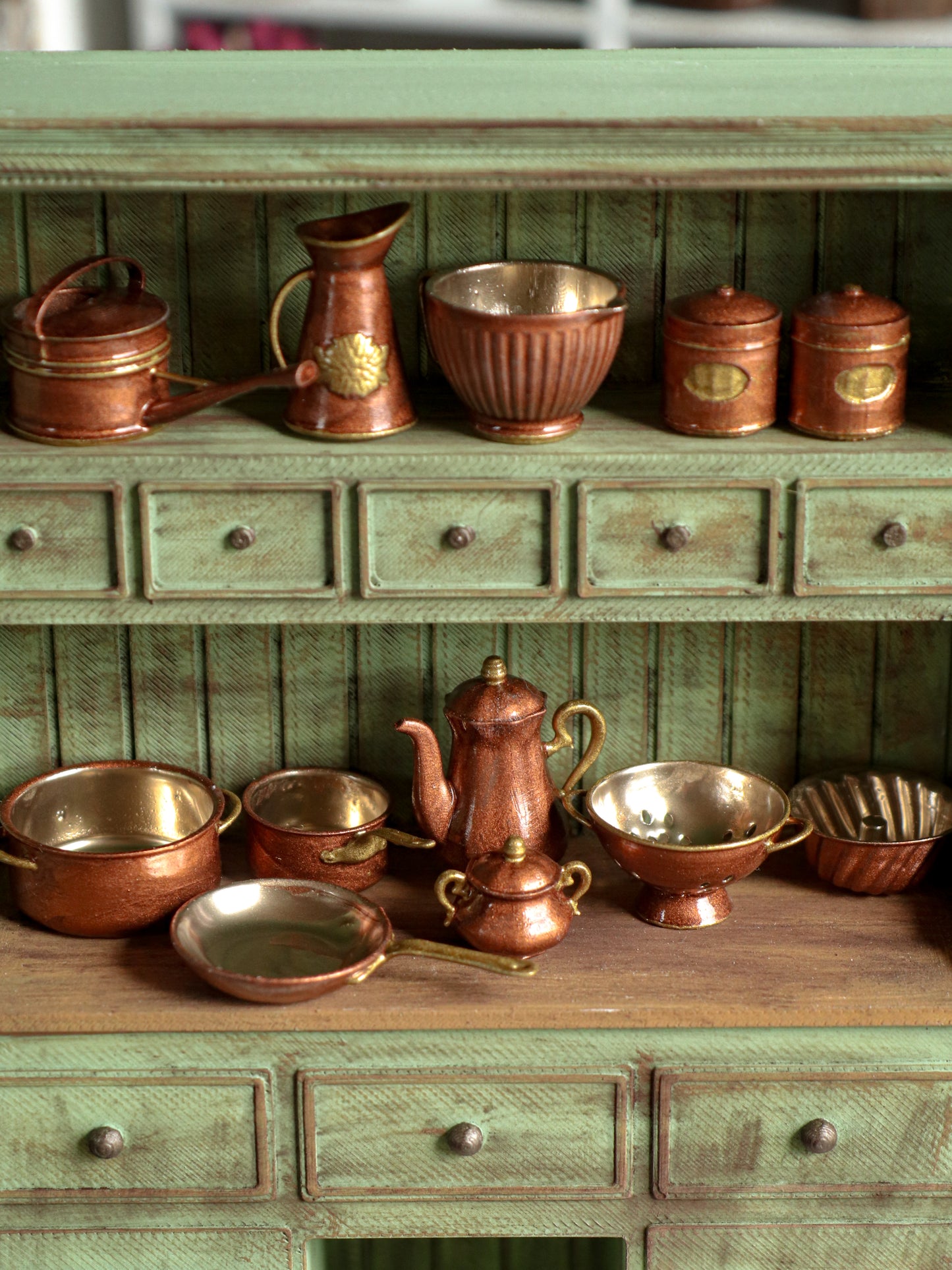 Kupfer Töpfe und Pfanne