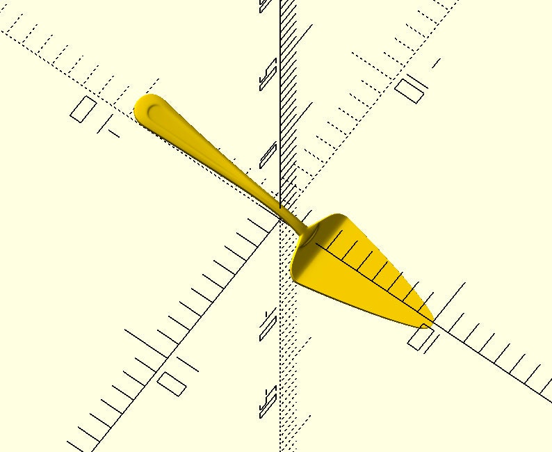 1:12 miniature dollhouse cake server thin 3d printed