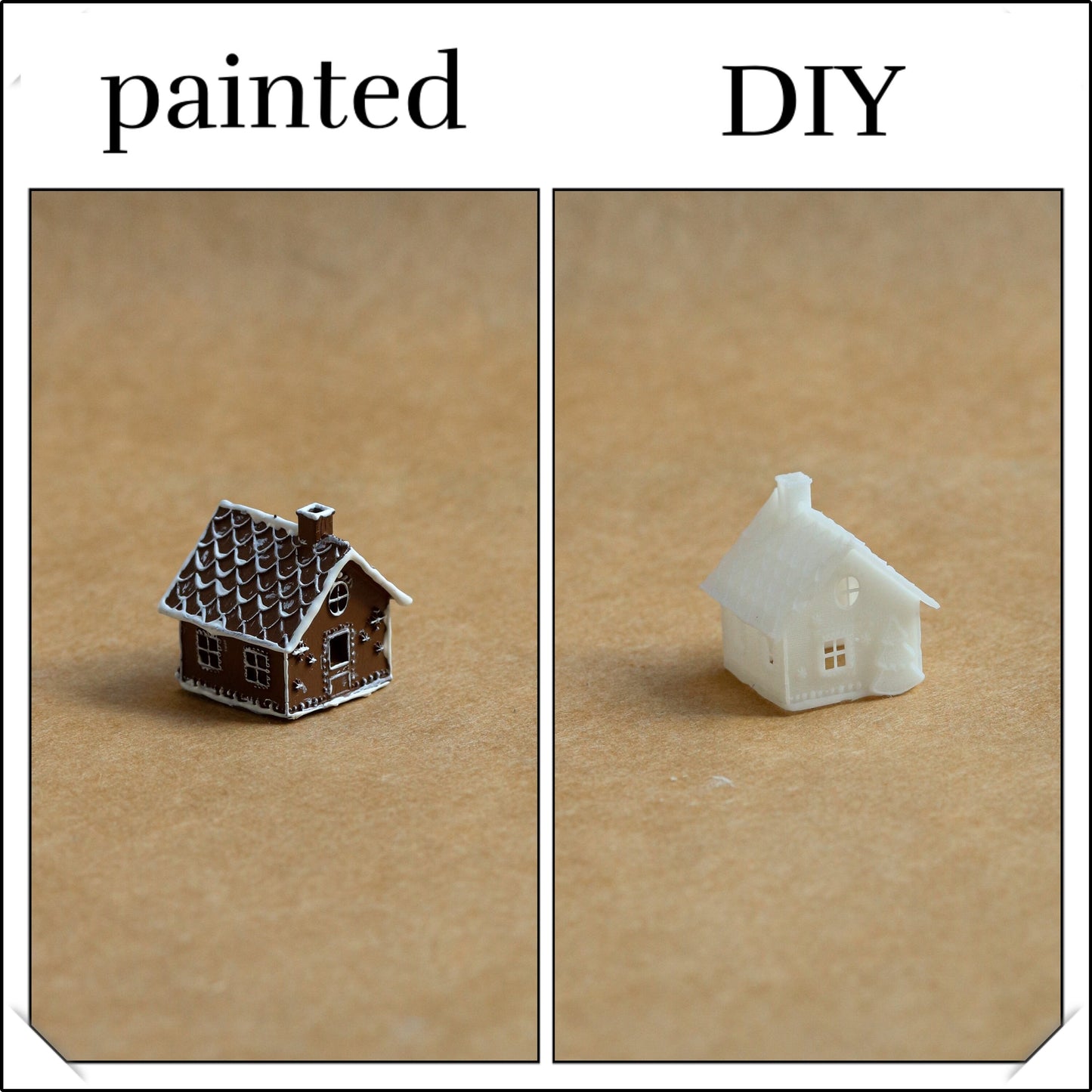 1:12 miniature dollhouse gingerbread house 3d printed