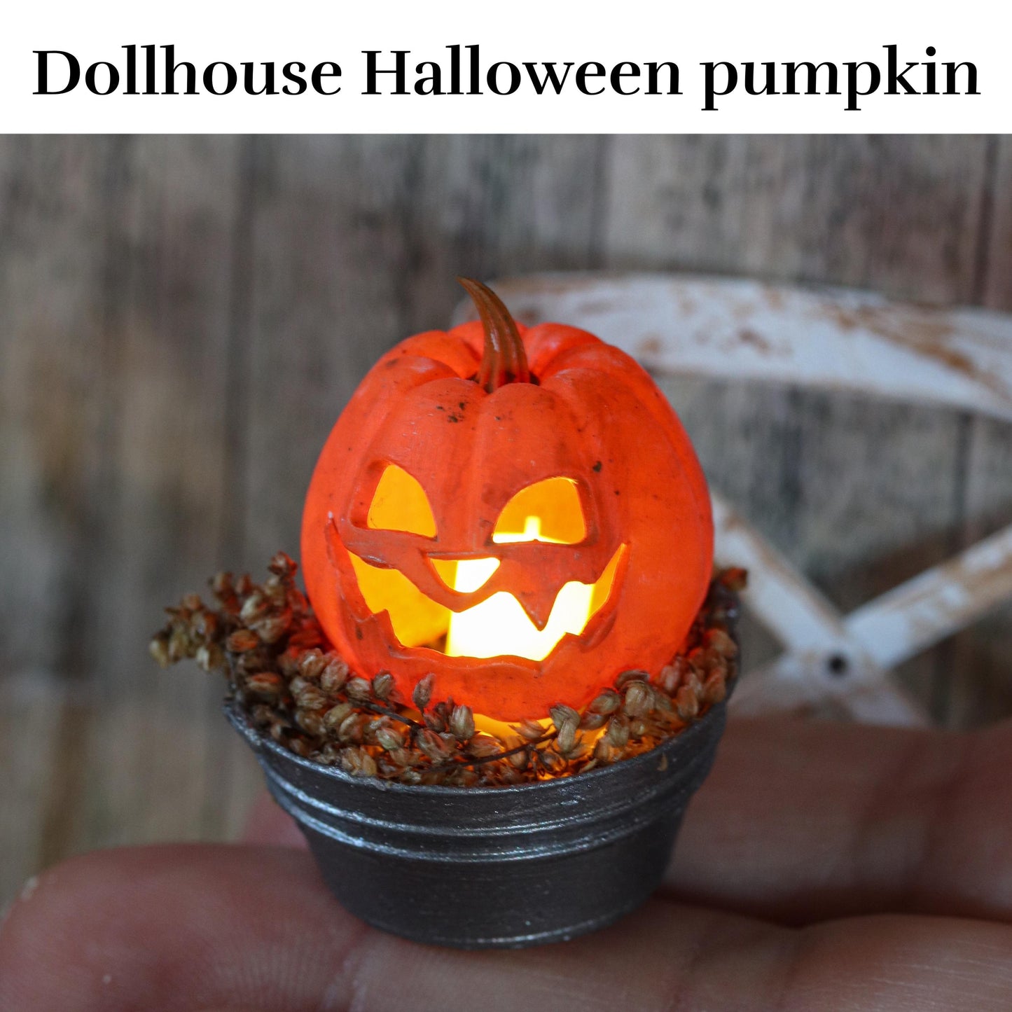 Dollhouse battery halloween decoration 1:12 miniature 3d printed